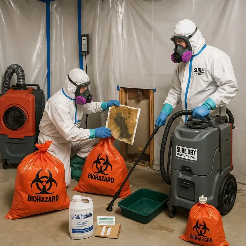 Contaminated Water Handling Protocols process in Candelaria Arenas, PR